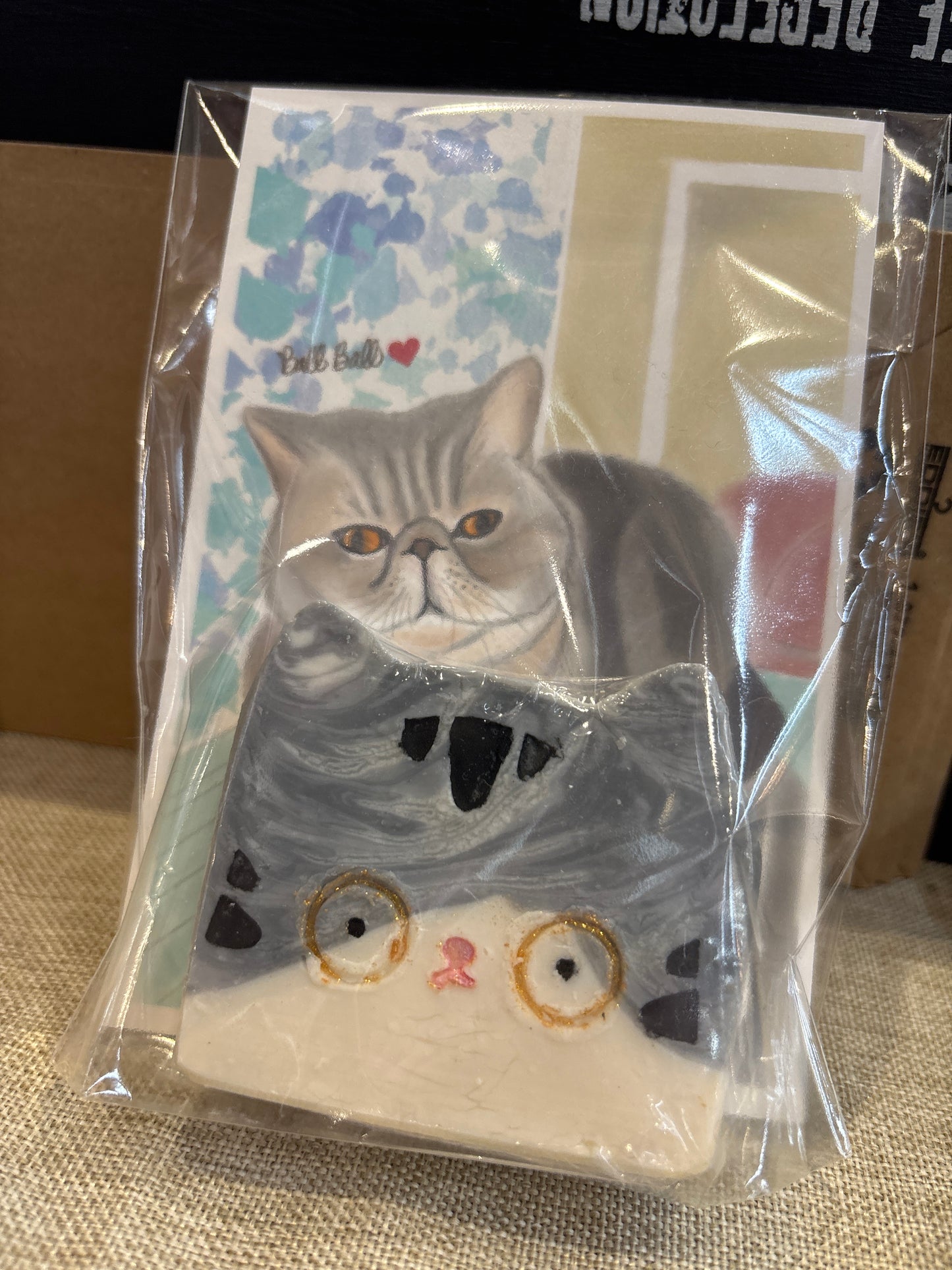 Cat Face Soap - Grey Exotic Short Hair