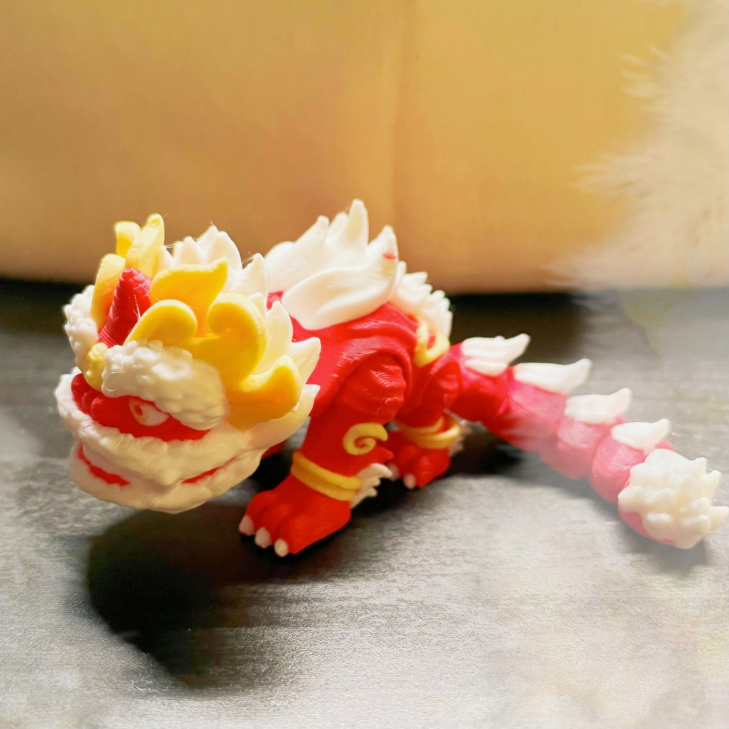 3D-printed Lion Dance Figure (small)
