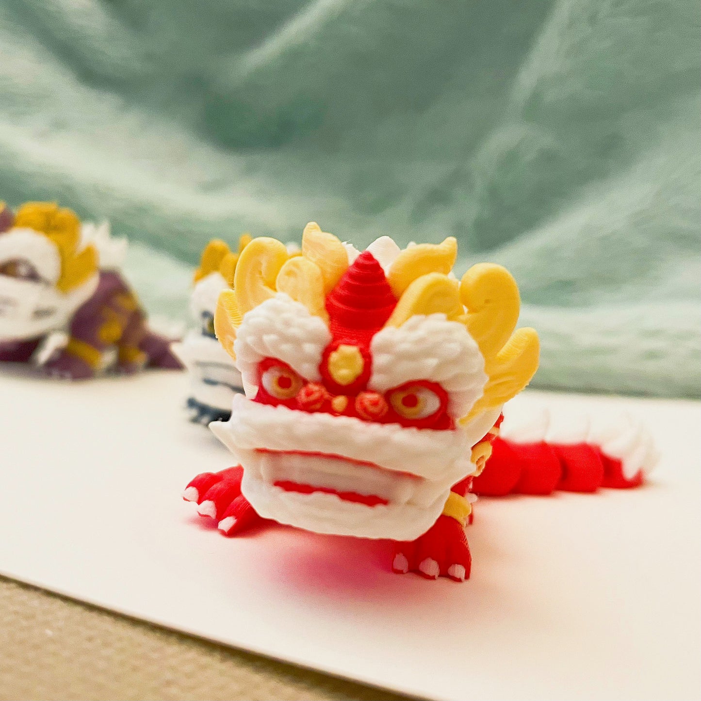 3D-printed Lion Dance Figure (small)