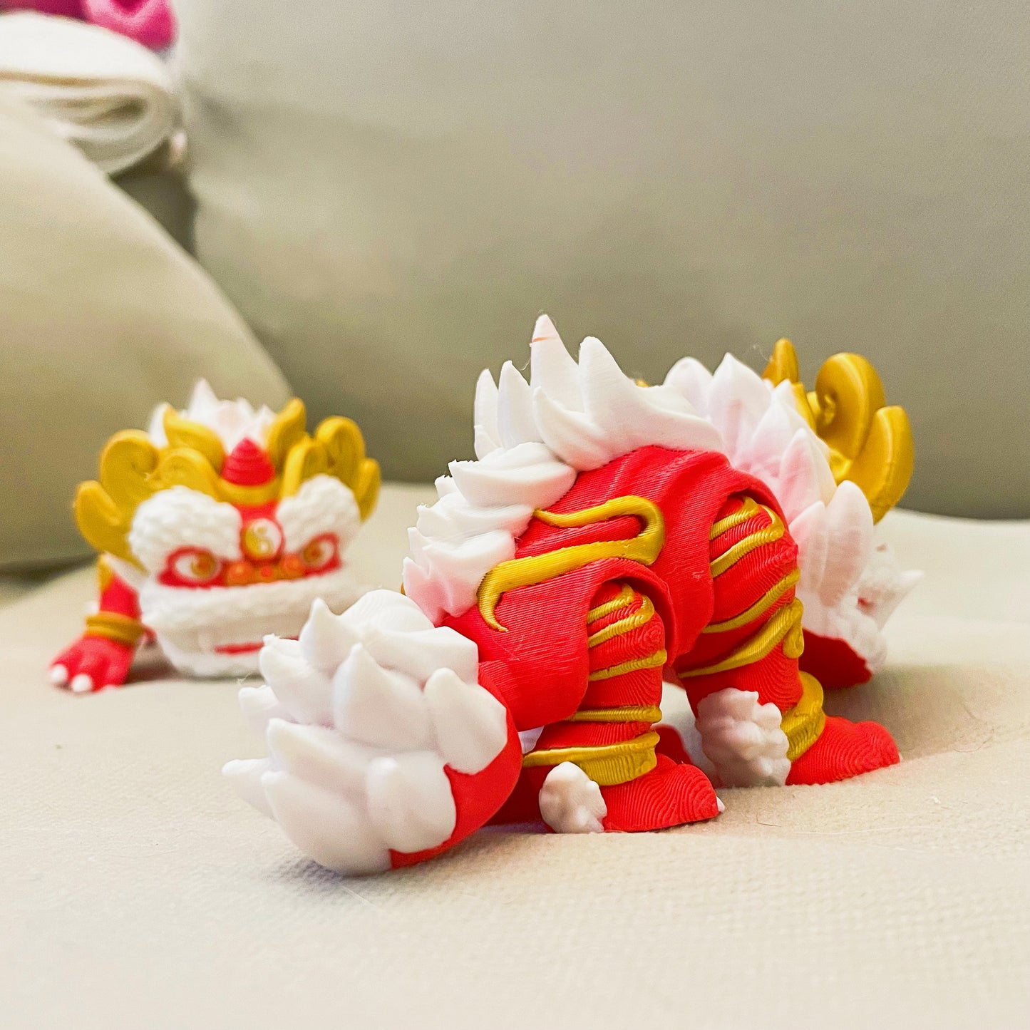 3D-printed Lion Dance Figure (Large)