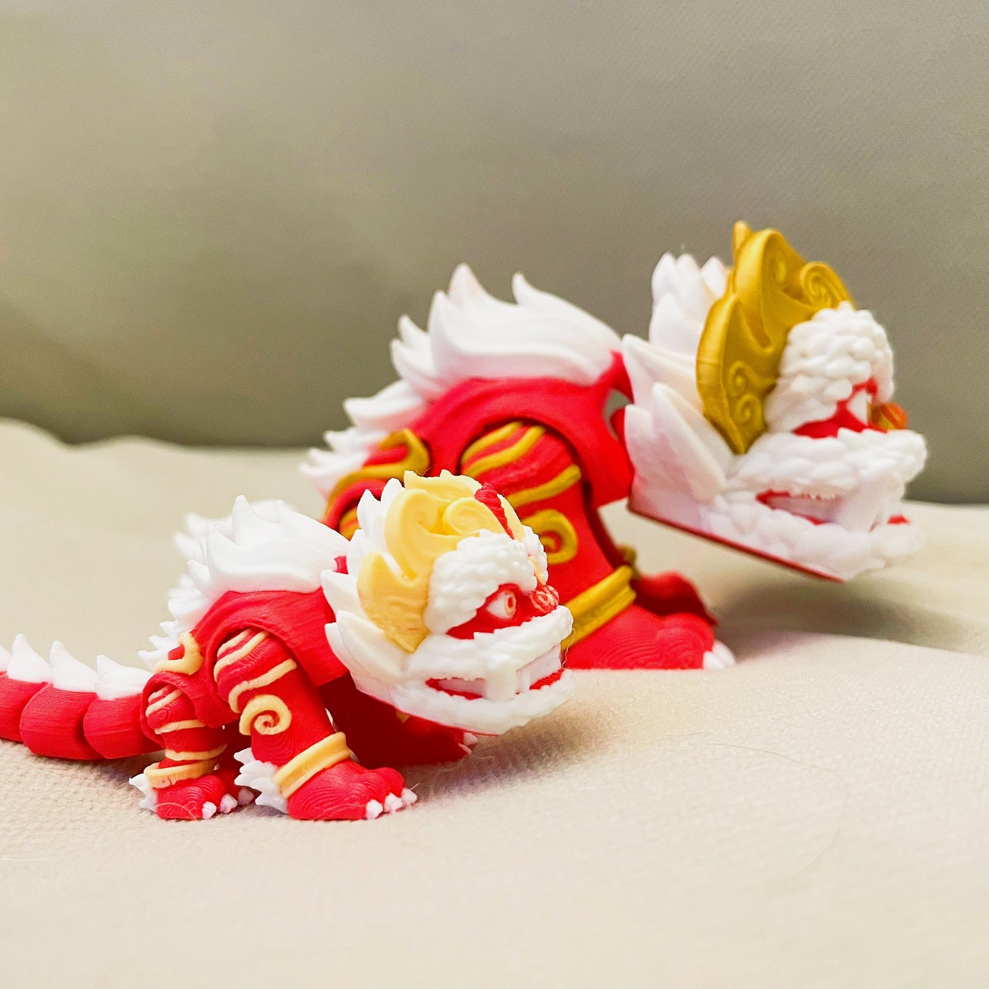 3D-printed Lion Dance Figure (Large)