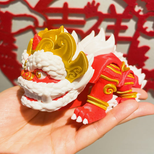 3D-printed Lion Dance Figure (Large)