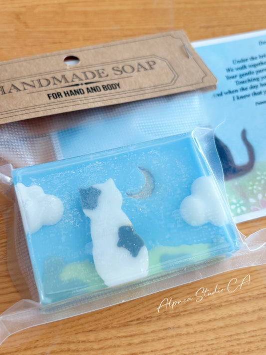 Cat and Sky Soap
