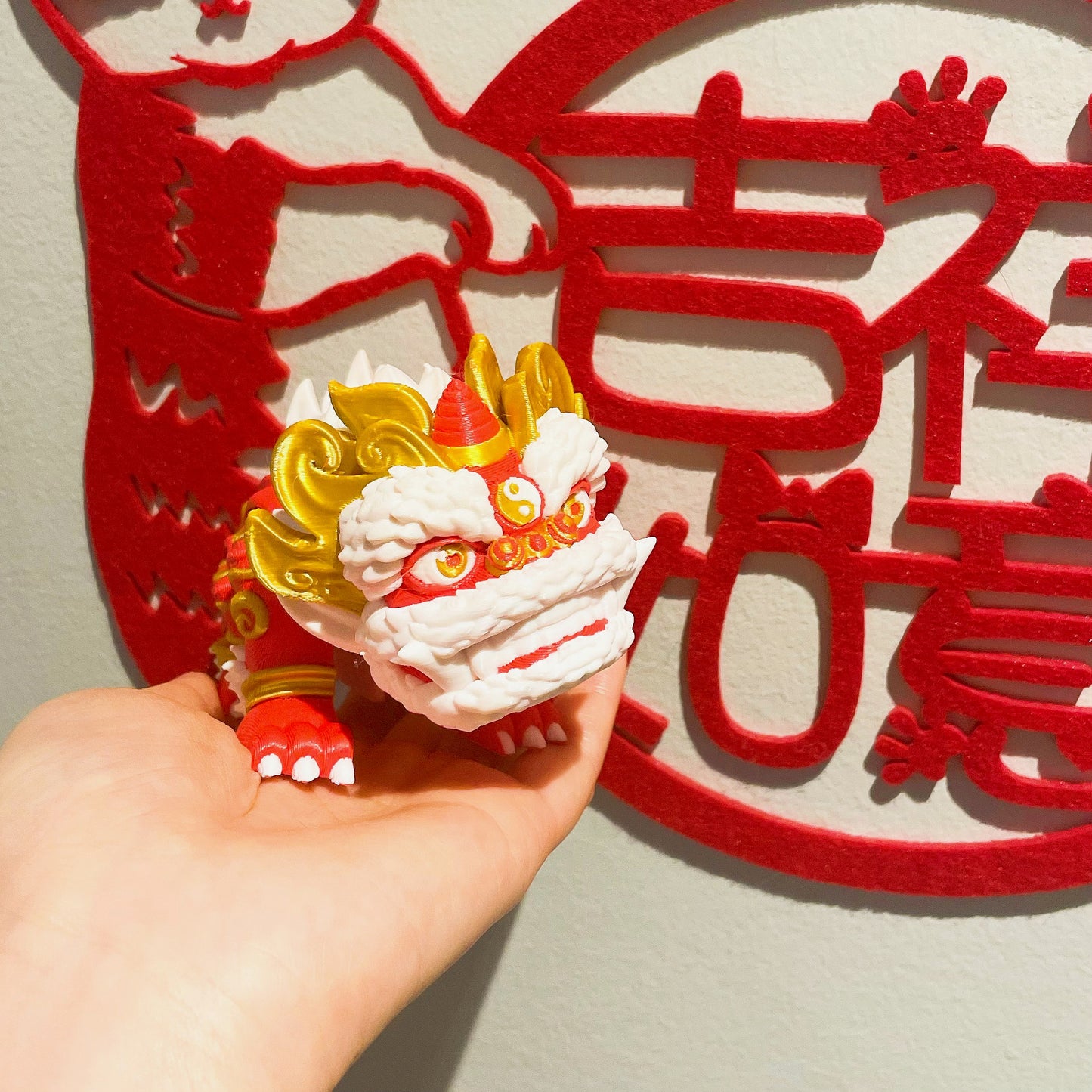 3D-printed Lion Dance Figure (Large)