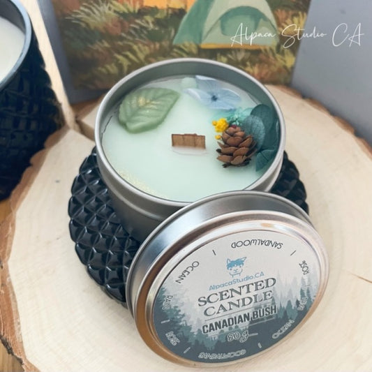 Canadian Bush Container Candle with Decorations