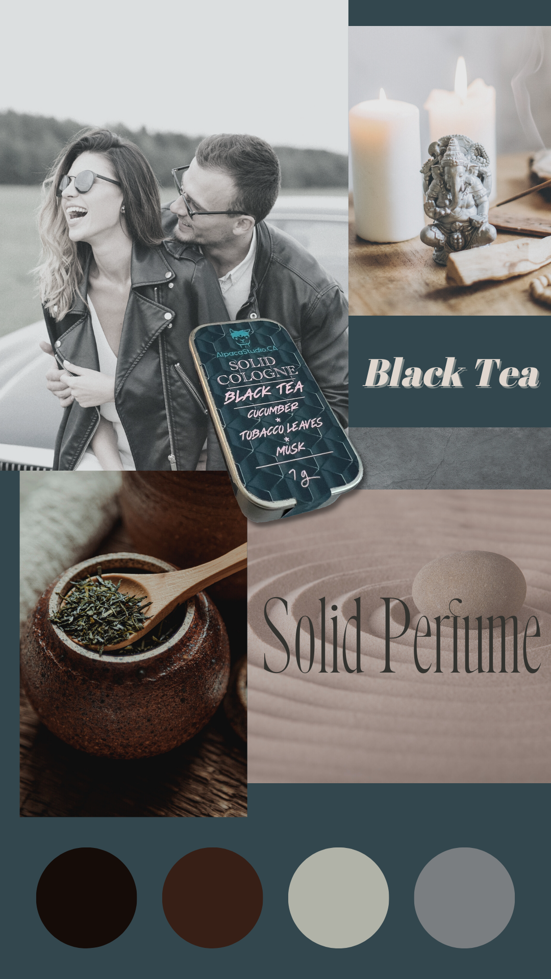 Solid Perfume - Black Tea